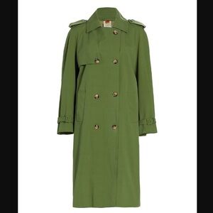 Farm Rio Green Trench Coat NWT